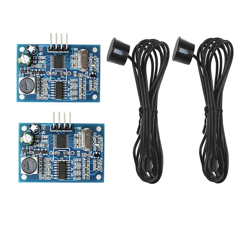 hiBCTR 2pcs JSN-SR04T Waterproof Ultrasonic Sensor: 25cm-4M Distance Measuring Module for Arduino​ - Image 1